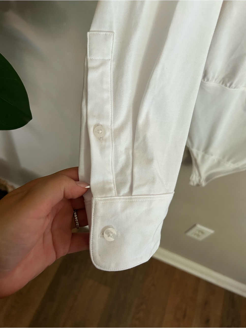 SPANX Shaping Blouse Bodysuit White Size Large - Picture 4 of 8